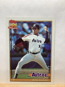Topps 1991 Baseball Card: Juan Agosto, Houston Astros - Karte #703 - Bild 1 von 2