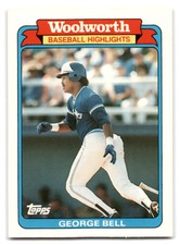 George Bell 1988  Topps Woolworth Baseball Highlights #9 Toronto Blue Jays