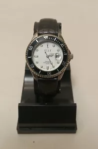 ELLE Black And Silver Tone Quartz Watch - Picture 1 of 4