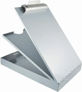 Metal Clipboard with Storage, Letter Size Heavy Duty Contractor Grade Clipboard, - Picture 1 of 4