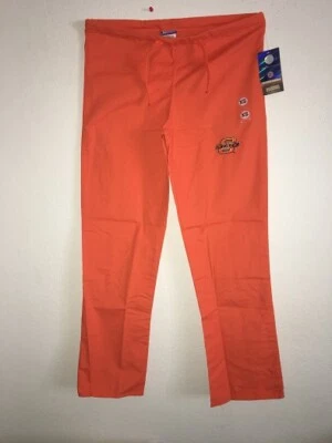 Oklahoma State Cowboys XS Orange Embroidered Logo Nursing Scrub 1 Pocket Pant - Image 1 of 2
