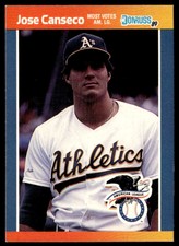 1989 Donruss All-Stars #30 Jose Canseco   Baseball Oakland Athletics