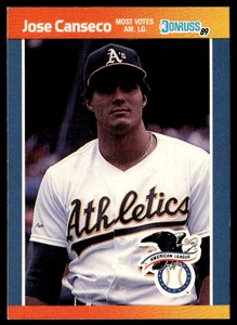 1989 Donruss All-Stars #30 Jose Canseco   Baseball Oakland Athletics