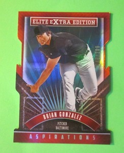 2015 Panini Elite Extra Edition Die-Cut #132 Brian Gonzalez Orioles  49/200