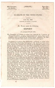 Government Report 6/28/ 1848 US Senate Committee Claims Mexico War Kentucky - Picture 1 of 2