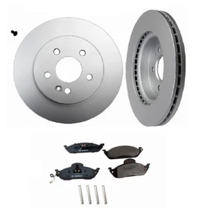 x2 PAGID FRONT Brake Disc Rotor Kit BOSCH Pad Set for Mercedes ML CHECK FITMENT? - Picture 1 of 3