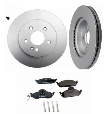 x2 PAGID FRONT Kit de Rotor de Disco de Freno BOSCH Juego de Pastillas para Mercedes ML COMPROBAR MONTAJE? Foto 1 de 3