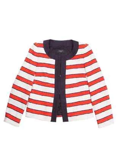 Women's Max Mara Cotton - Linen Striped Knit Blazer US6 - Picture 1 of 9