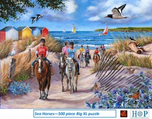 Seepferdchen 500 große Teile Puzzle von The House of Puzzles-Neu im Karton - Bild 1 von 1