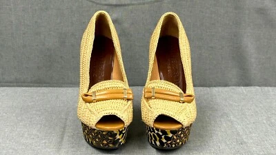 Burberry Prorsum Runway 2012 tacones plataforma cuña rafia 37 Foto 1 de 4