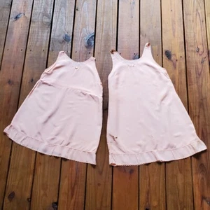 True vintage 1930's 30's toddler little young girls light pink set of 2 slips - Picture 1 of 9