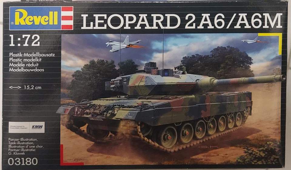 Revell 1/72 Leopard 2A6/A6M Carro Armato Kit Modellino In Plastica - Immagine 1 di 1