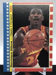 1987 Fleer #7 Dominique Wilkins 2nd YEAR HOF NM-M Condition HIGHLIGHT CARD - Picture 1 of 11