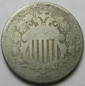 1867 Schild Nickel - im Umlauf - (#87k) - Bild 1 von 2