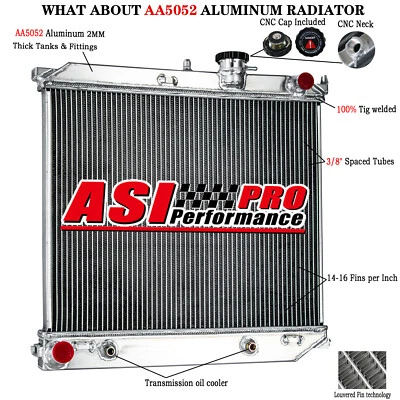 2 Row Radiator for 2004-2012 Chevy Colorado/GMC Canyon Isuzu i-280 i-290 i-350 Foto 1 de 4
