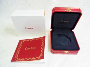 Cartier Baignoire Table Clock Box Case Travel Storage Desk Outer & Booklet Mint - Picture 1 of 11