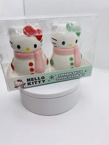 Sanrio Holiday Hello Kitty Ceramic Salt & Pepper Shaker Set - New, Unused  - Picture 1 of 6
