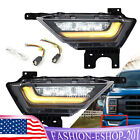Pair For 2021 2022 Ford F-150 LED Fog Lights w/ Turn Signals Left & Right Side