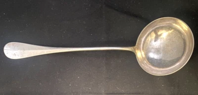 CUCHARÓN CUCHARA GRANDE CHAPADO EN PLATA CHRISTOFLE FRANCÉS DE COLECCIÓN 11,4" c1930 g Foto 1 de 4