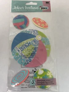 Jolees Beach Ball Jumbo Stickers Rare New - Picture 1 of 6