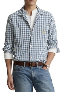 $148 Polo Ralph Lauren PlainWeave Shirt ADG Polo Country Blue Check Men’s XL NWT - Picture 1 of 9