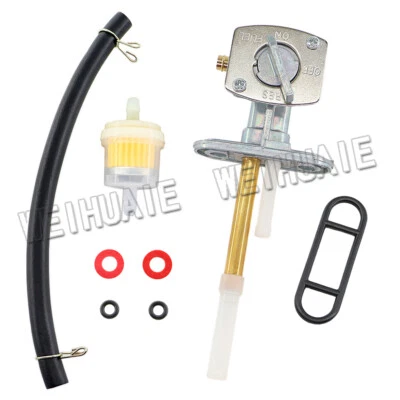 Conjunto de interruptor de válvula de combustible Petcock para filtro de junta Yamaha Warrior 350 YFM350X Foto 1 de 4
