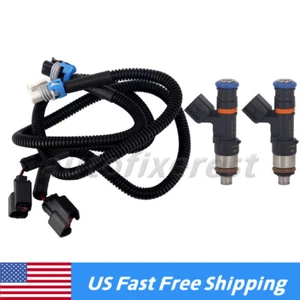 2X Fuel Injectors w/ Harness For Polaris Ranger 800 2011-2017 RZR 800 11-2013 US - Picture 1 of 11