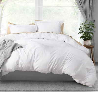 Duvet Cover Queen Size - 3 Piece with Zipper Closure - 1 Comforter Cover 90X9... - Image 1 of 4