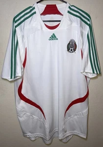 Camiseta México Adidas Fútbol Fútbol Vintage Y2K 2007-2008 Visitante Blanca Hombre XL - Imagen 1 de 20