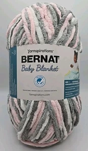 Bernat Baby Blanket Yarn "Baby Grays" Color 10.5oz/300g/220yds/201m #6 Bulky - Picture 1 of 8