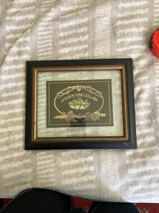 Wine Vineyard Framed Victoria Cellars Print Ornate Framed Glass Backing 7” x 5” - Picture 1 of 17