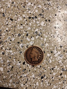 1896 Indian Head Penny Error Closed In Nine  Good Condition - Picture 1 of 2