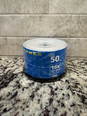 NEW Dynex  DVD-R 50 Pack 16x 4.7gb 120 Min Factory Sealed - Image 1 of 4