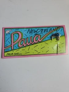 Vtg Paua Abalone Shell New Zealand Kiwi Bird Stick Pin Exotic Bird - Picture 1 of 6