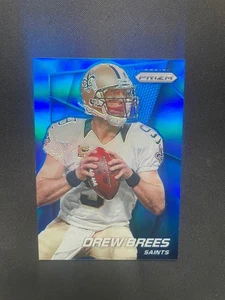 2014 Panini Prizm New Orleans Saints QB Drew Brees Blue Prizm SP #191 - Picture 1 of 2