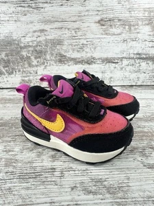Youth Nike Waffle One Pink/Gold Sneakers Sz 4C Athletic Gym - Picture 1 of 9