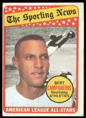 Topps Bert Campaneris Oakland Athletics 1969 #423 en muy buen estado+ Foto 1 de 2