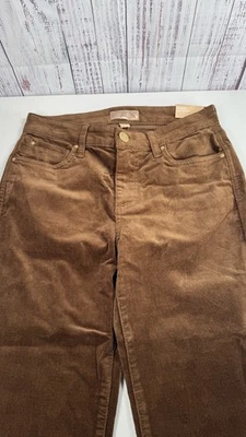 Kut from the Kloth Karen Baby Bootcut Corduroy Pants Cognac Tan Beige NWT Size 0 - Image 1 of 4