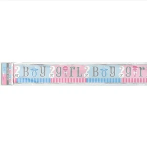 Gender Reveal Party Girl Or Boy ? 12 Foot Banner Decor Supplies - Picture 1 of 3