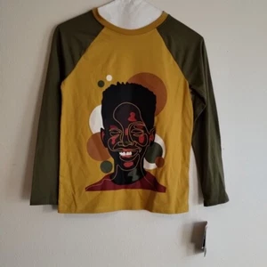 Black History Month Kid's Size Medium 8/10 Baseball Tee - Picture 1 of 5