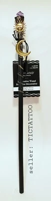 🔥 Ashland Midnight Moon Decorative 13.25" CRYSTAL WAND Halloween NEW Wizard W2 - Image 1 of 4
