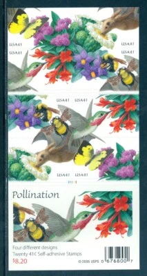 US 4153-4156 4156d Pollination, Complete Booklet/20,  MNH Not Folded - Image 1 of 2