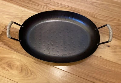 Threshold~ 11" x 18.1" Iron Serving Tray With Handles ~ - Image 1 of 4