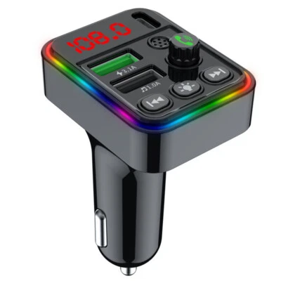 Car Hands-free Bluetooth 5.0 FM Transmitter Car MP3 Modulator Player Handsfree - Bild 1 von 4