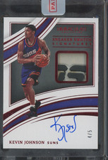 2021 Panini Immaculate Collection Kevin Johnson 4/5 Auto Autograph Sneaker