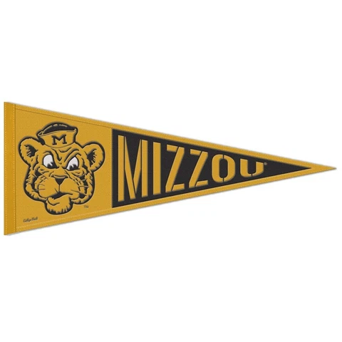 Missouri Tigers Throwback Logo Wool Pennant - 13"x32" Cover