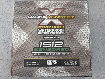 Castle Creations Monster X 1/8 Brushless ESC Combo w/1512 4-Pole Motor 1800Kv  - Image 1 of 4