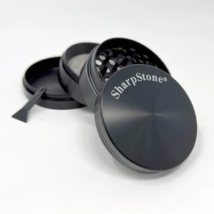 SharpStone 63MM Gewürz Tabak Kräutermühle -4 Stück- schwarz - Bild 1 von 2