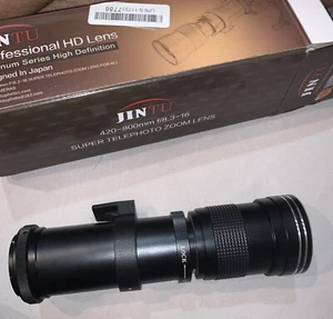 JINTU 420-800mm f/ 8.3-F16 Manual Telephoto Camera Zoom Lens - Picture 1 of 6