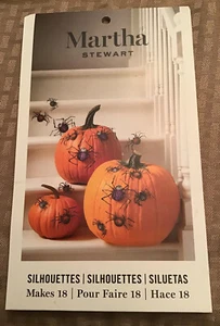 Martha Stewart Silhouettes Makes 18 Paper Shape Spiders Halloween New - Picture 1 of 2
